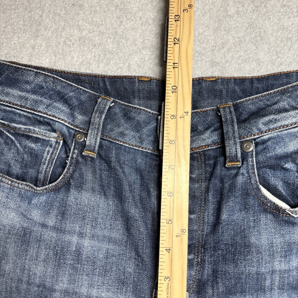 G Star Raw Jeans 32x30 Blue Attacc Low Straight Zip Pocket Whiskered Faded Opium - Picture 8 of 11